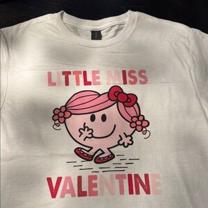 Gildan White Little Miss Valentine Tee